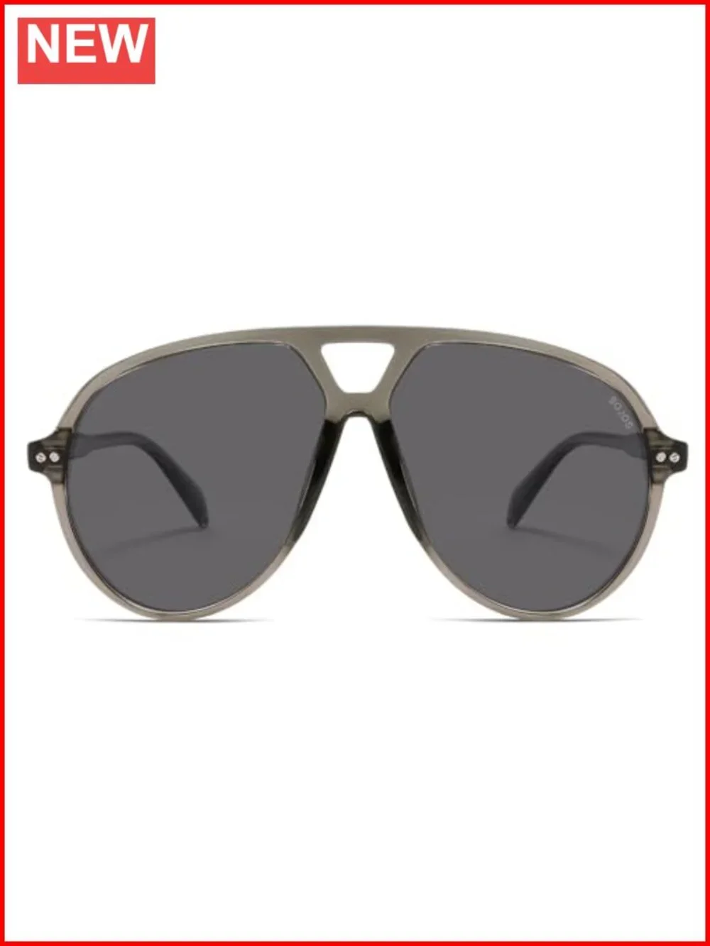 Oversized Retro Aviator Sunglasses with UV400 Protection